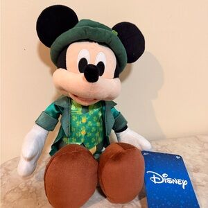 Disney Mickey Mouse St. Patrick's Day Plush - exclusive Ireland Disney store